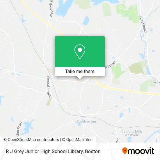 R J Grey Junior High School Library map