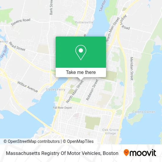 Massachusetts Registry Of Motor Vehicles map
