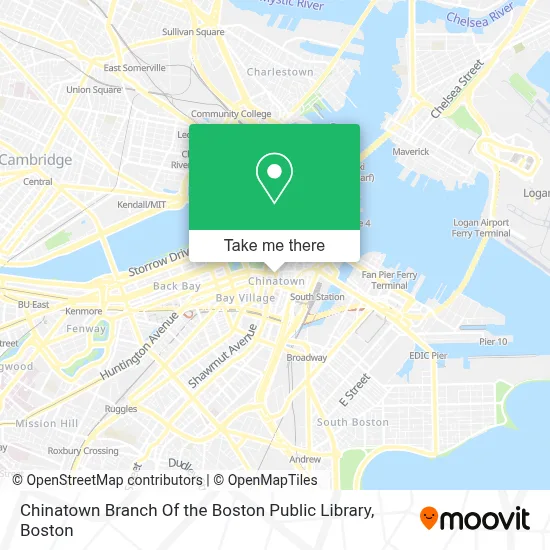 Chinatown Branch Of the Boston Public Library map