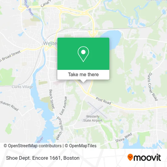 Shoe Dept. Encore 1661 map