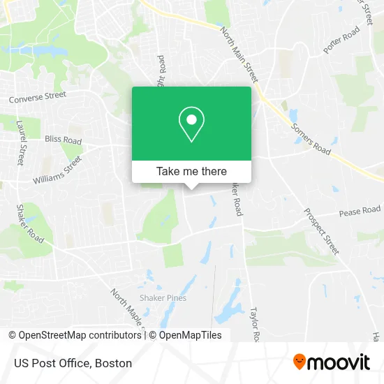 Us Post Office map