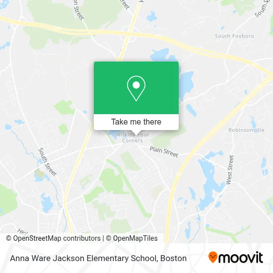 Anna Ware Jackson Elementary School map
