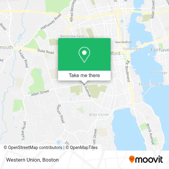 Western Union map