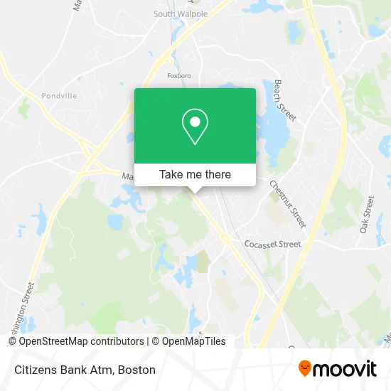 Citizens Bank Atm map