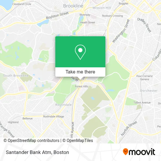 Santander Bank Atm map
