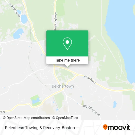 Relentless Towing & Recovery map