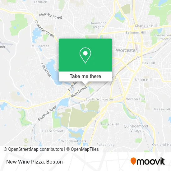 New Wine Pizza map