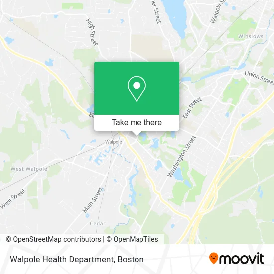 Walpole Health Department map