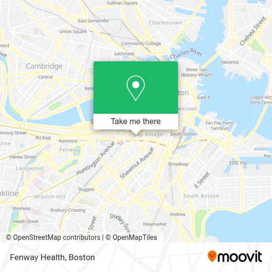Fenway Health map