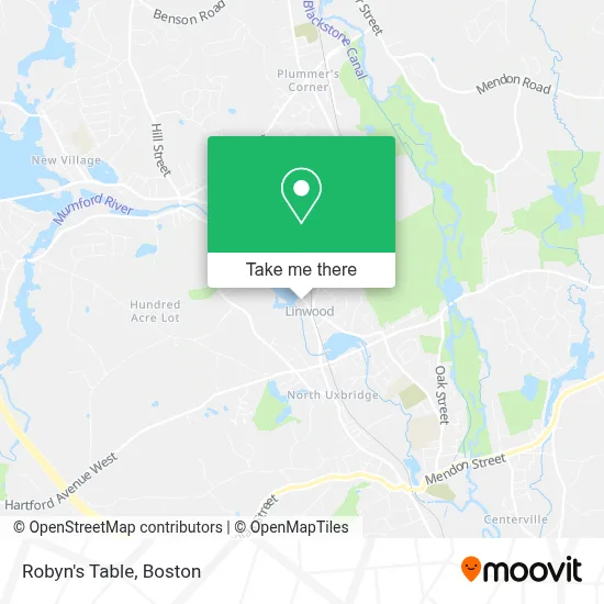 Robyn's Table map