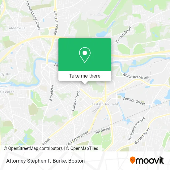 Attorney Stephen F. Burke map
