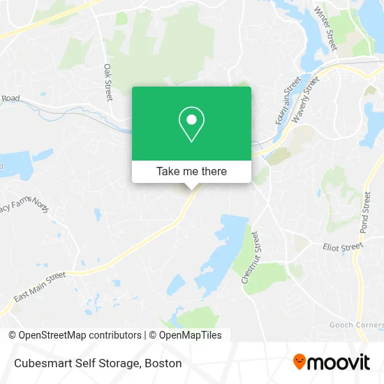 Cubesmart Self Storage map