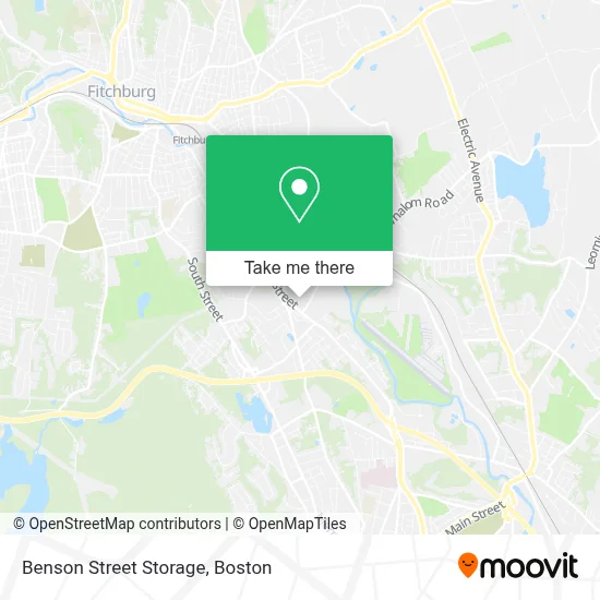 Benson Street Storage map