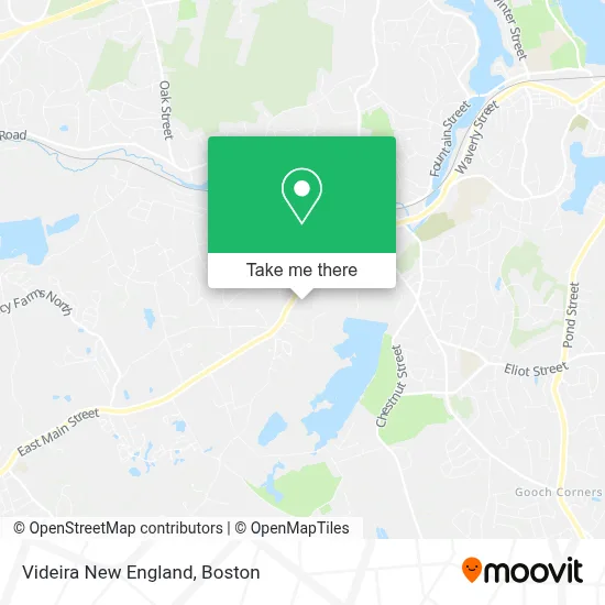 Videira New England map