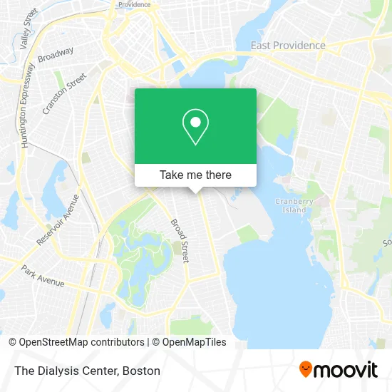 The Dialysis Center map