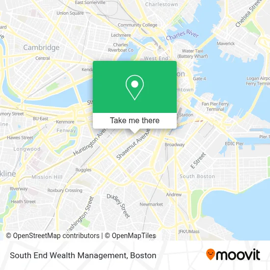 South End Wealth Management map