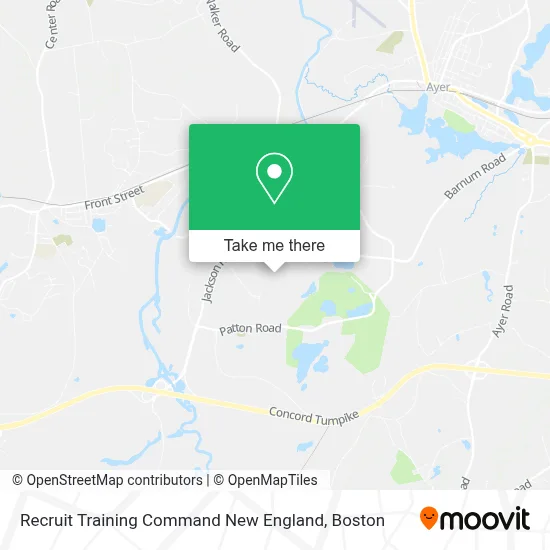 Recruit Training Command New England map
