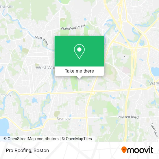Pro Roofing map