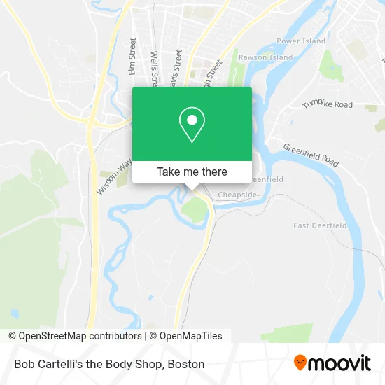 Bob Cartelli's the Body Shop map