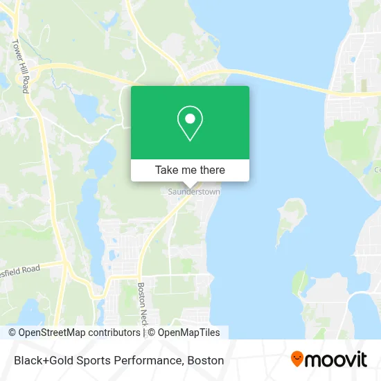 Black+Gold Sports Performance map