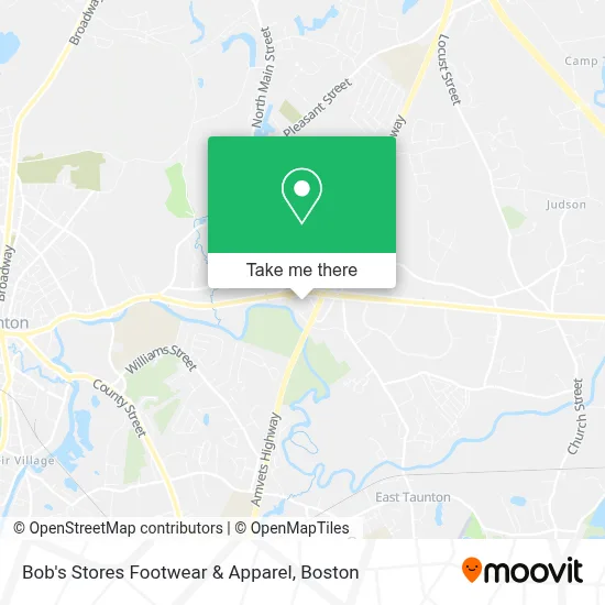 Bob's Stores Footwear & Apparel map