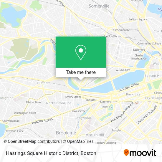 Hastings Square Historic District map