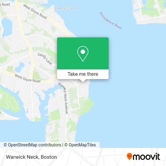 Warwick Neck map