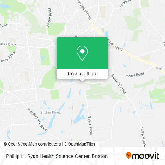 Phillip H. Ryan Health Science Center map