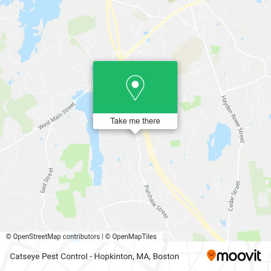 Catseye Pest Control - Hopkinton, MA map