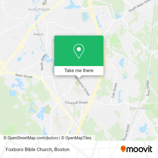 Foxboro Bible Church map