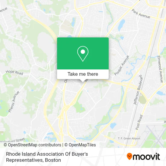 Rhode Island Association Of Buyer's Representatives map
