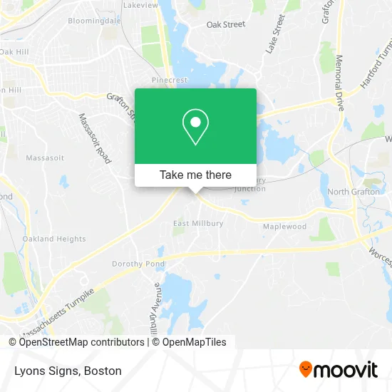 Lyons Signs map