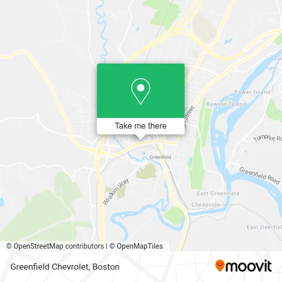 Greenfield Chevrolet map