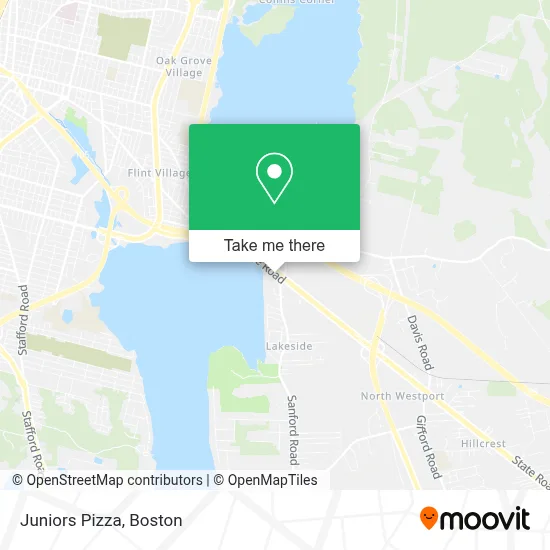 Juniors Pizza map