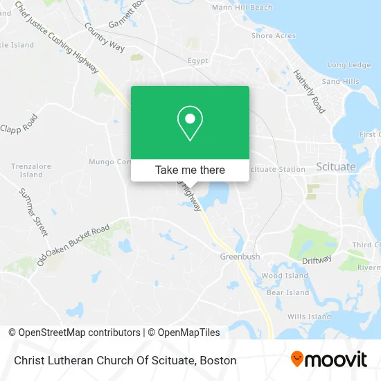 Christ Lutheran Church Of Scituate map