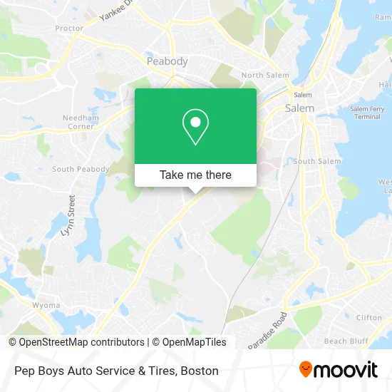 Pep Boys Auto Service & Tires map