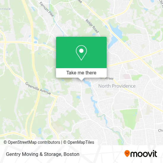 Gentry Moving & Storage map