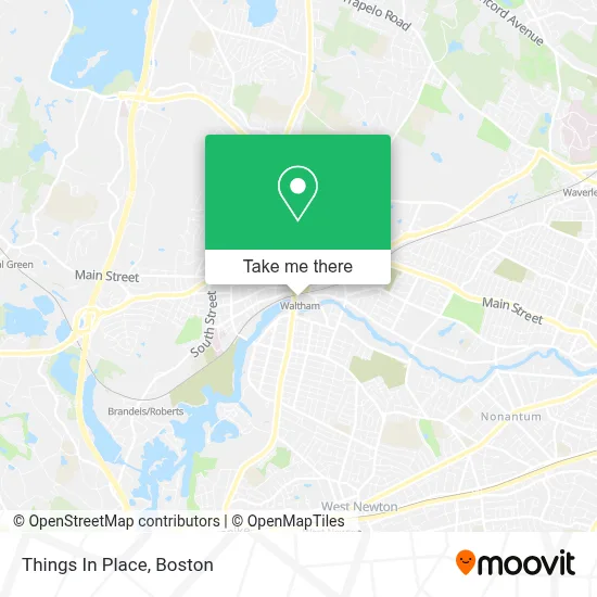 Things In Place map
