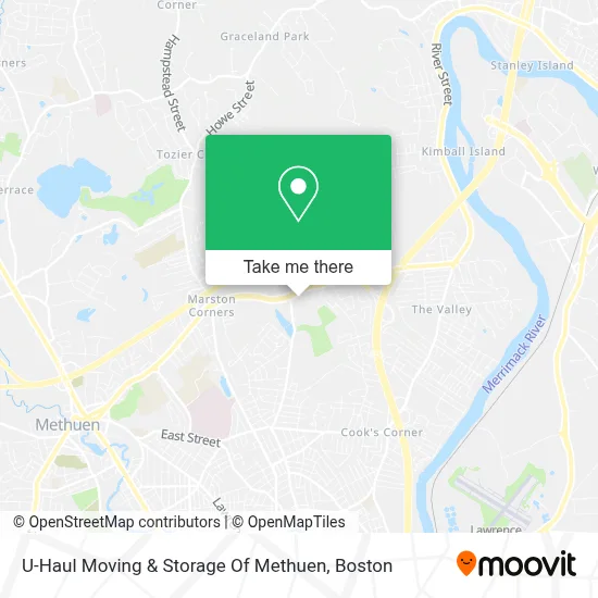 U-Haul Moving & Storage Of Methuen map