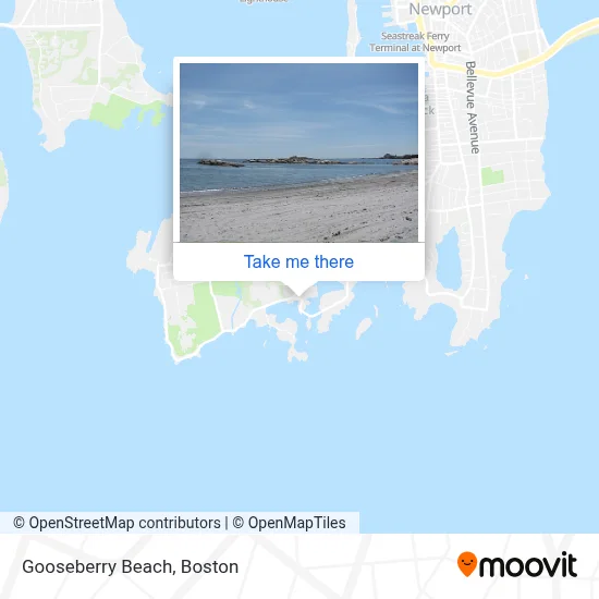 Gooseberry Beach map