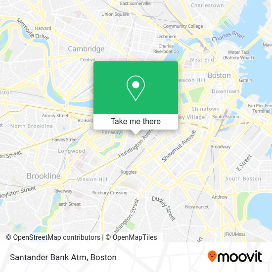 Santander Bank Atm map