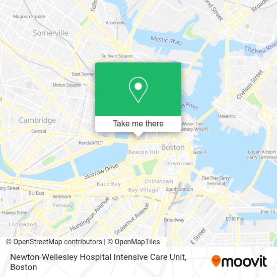 Newton-Wellesley Hospital Intensive Care Unit map