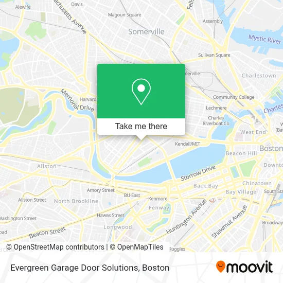 Evergreen Garage Door Solutions map