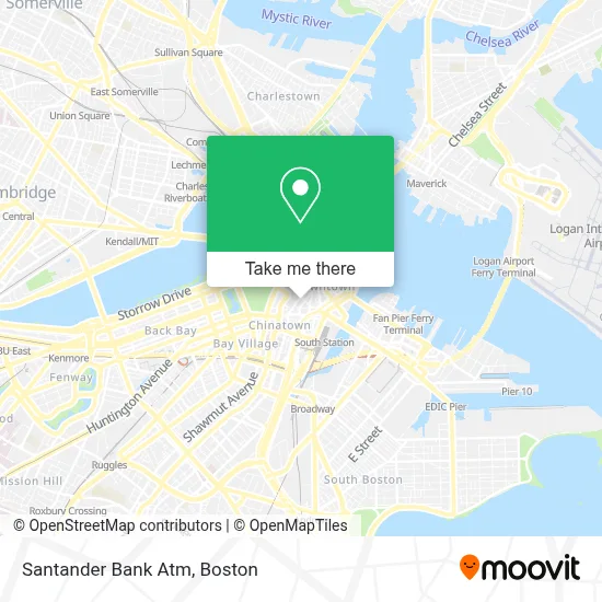 Santander Bank Atm map