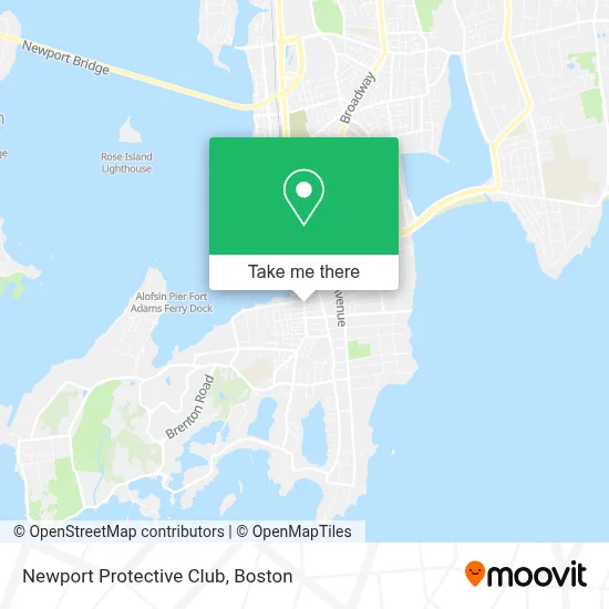 Newport Protective Club map