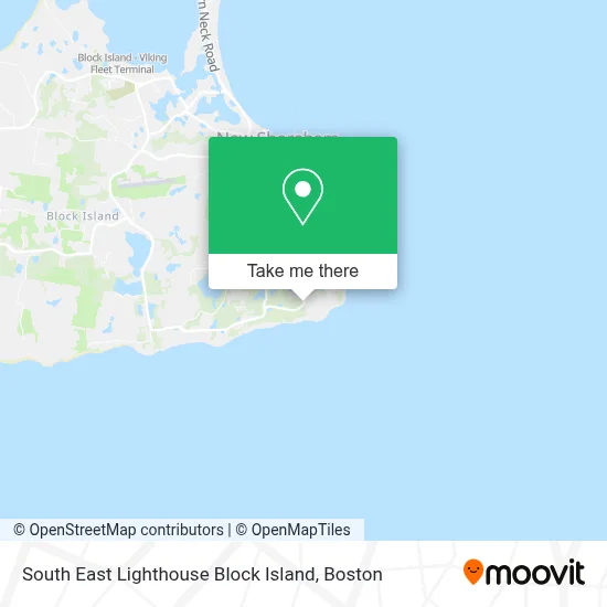 South East Lighthouse Block Island map