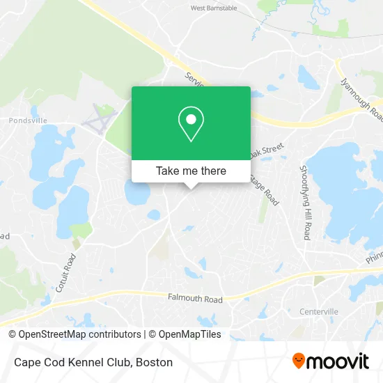 Cape Cod Kennel Club map