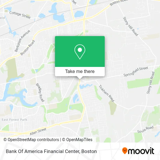Bank Of America Financial Center map
