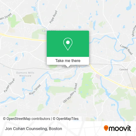 Jon Cohan Counseling map