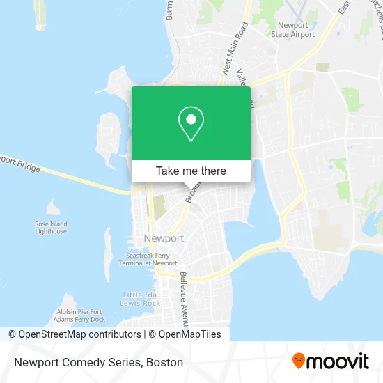 Newport Comedy Series map